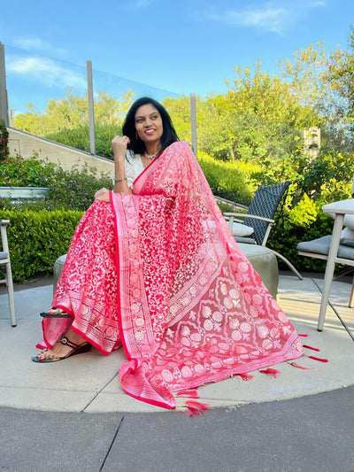 Luxurious Soft Organza Saree - Lightweight Indian Ethnic Wear