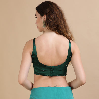 Embroidered Silk Ready Made Blouse