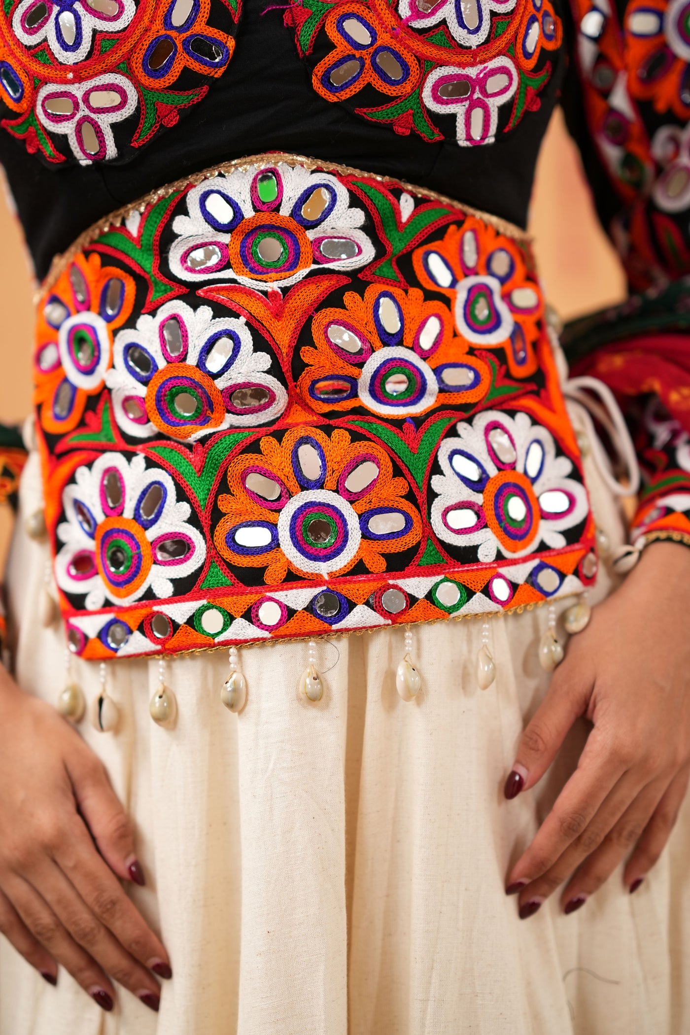 Ivory Lehenga with Vinatge Embroidery