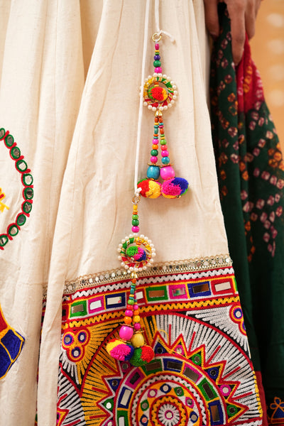 Ivory Lehenga with Vinatge Embroidery