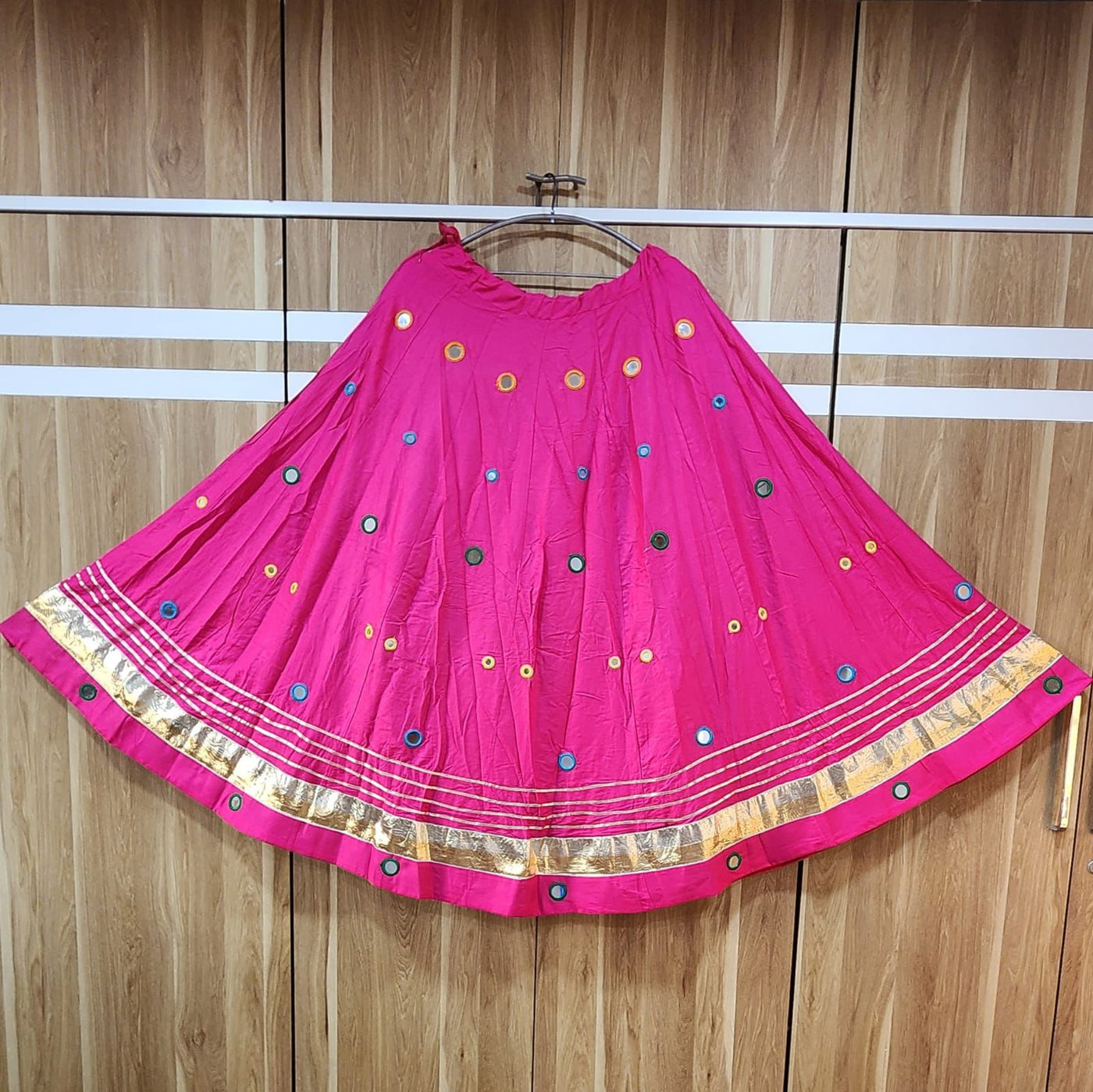 Navratri Lehenga Skirts with Mirror Works