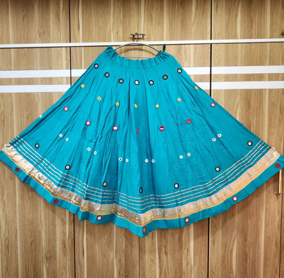 Navratri Lehenga Skirts with Mirror Works