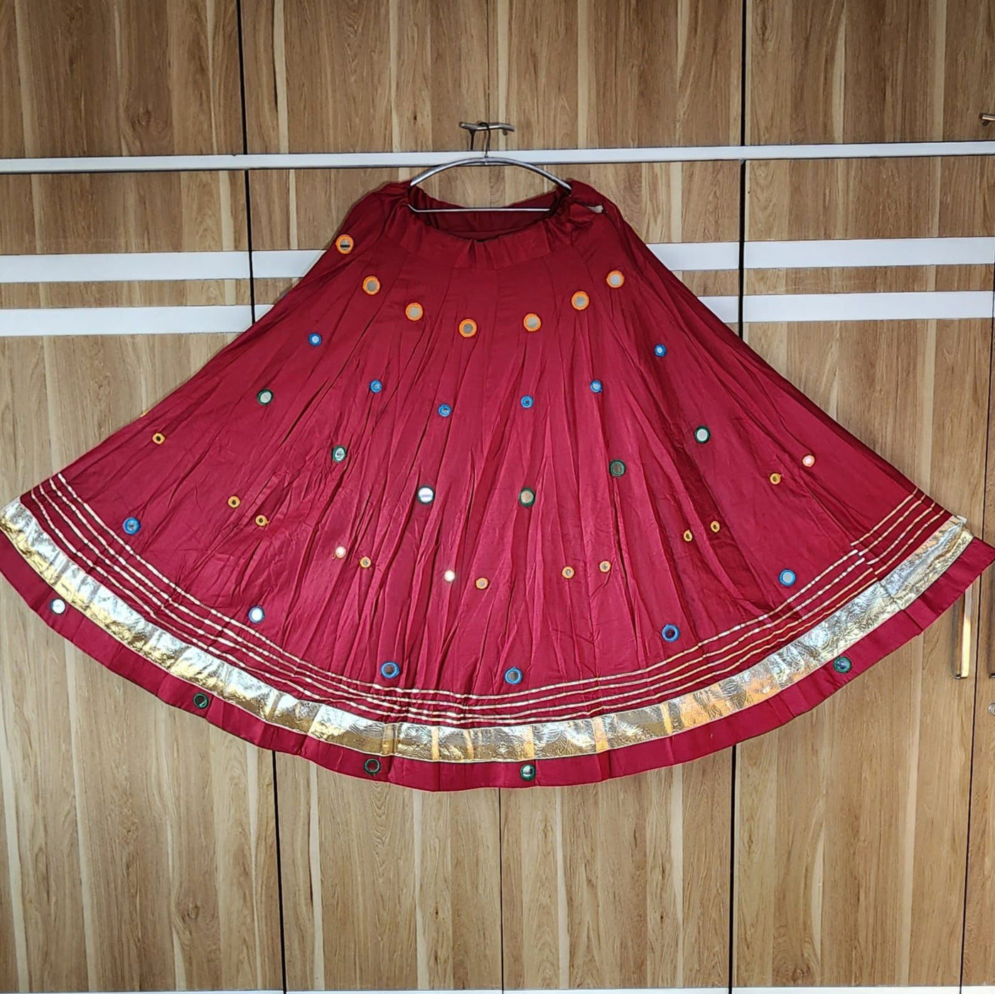 Navratri Lehenga Skirts with Mirror Works