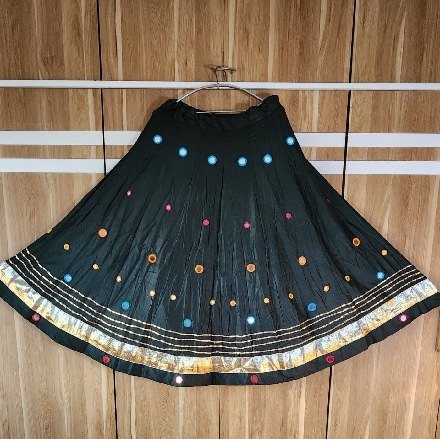 Navratri Lehenga Skirts with Mirror Works