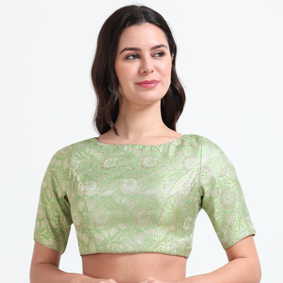 Brocade Readymade Saree Blouse