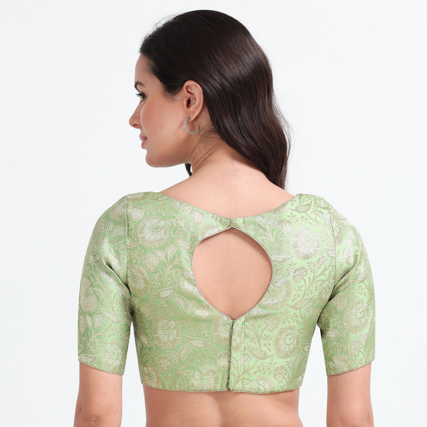 Brocade Readymade Saree Blouse