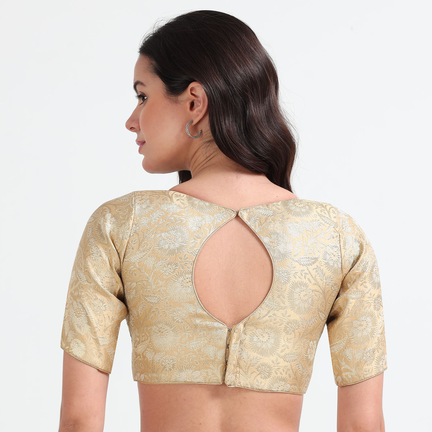 Brocade Readymade Saree Blouse