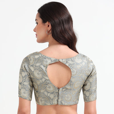 Brocade Readymade Saree Blouse