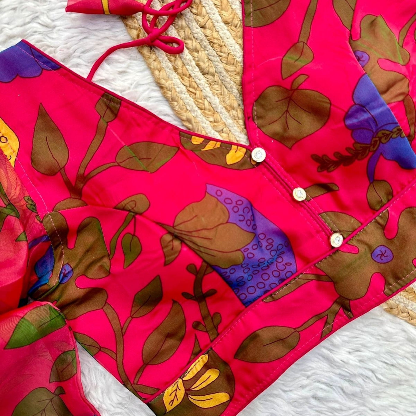 Kalamkari Organza Blouse