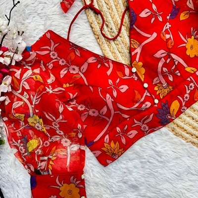 Kalamkari Organza Blouse