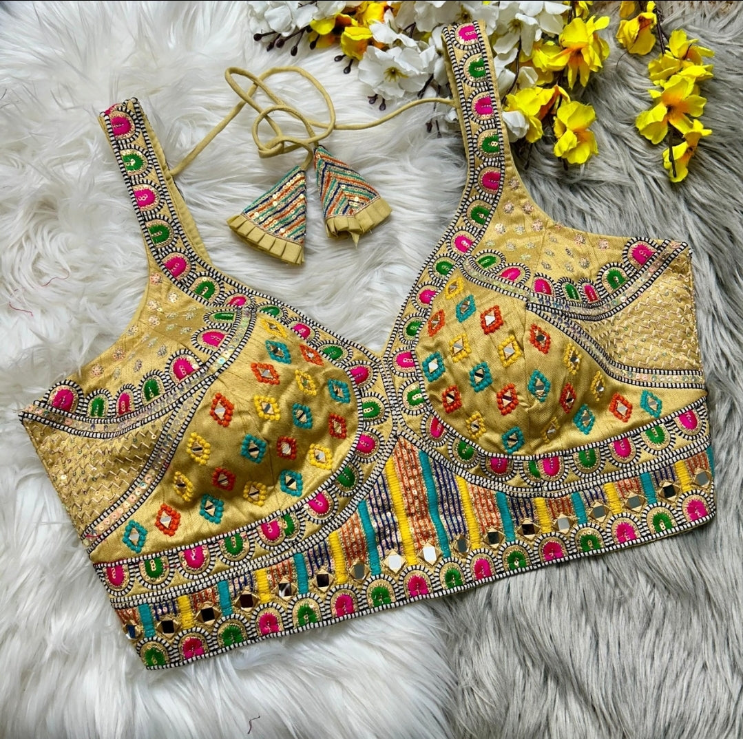 Navratri Special Sleeveless Blouse Choli