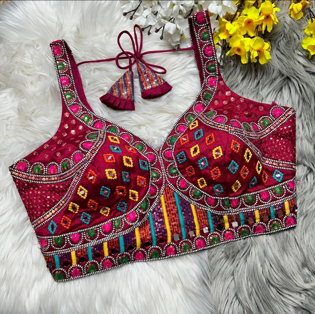 Navratri Special Sleeveless Blouse Choli