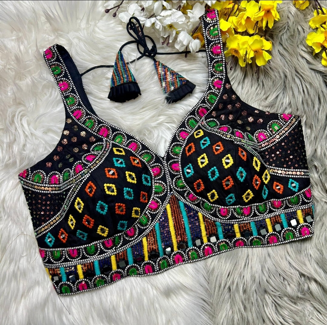 Navratri Special Sleeveless Blouse Choli