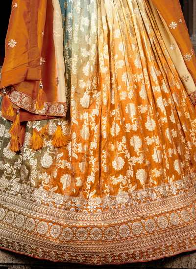 Silk Sequins Embroidered Lehenga Choli