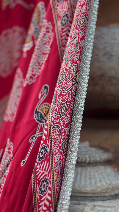 Grey Tissue Lehenga Choli with Cutdana and Moti Work